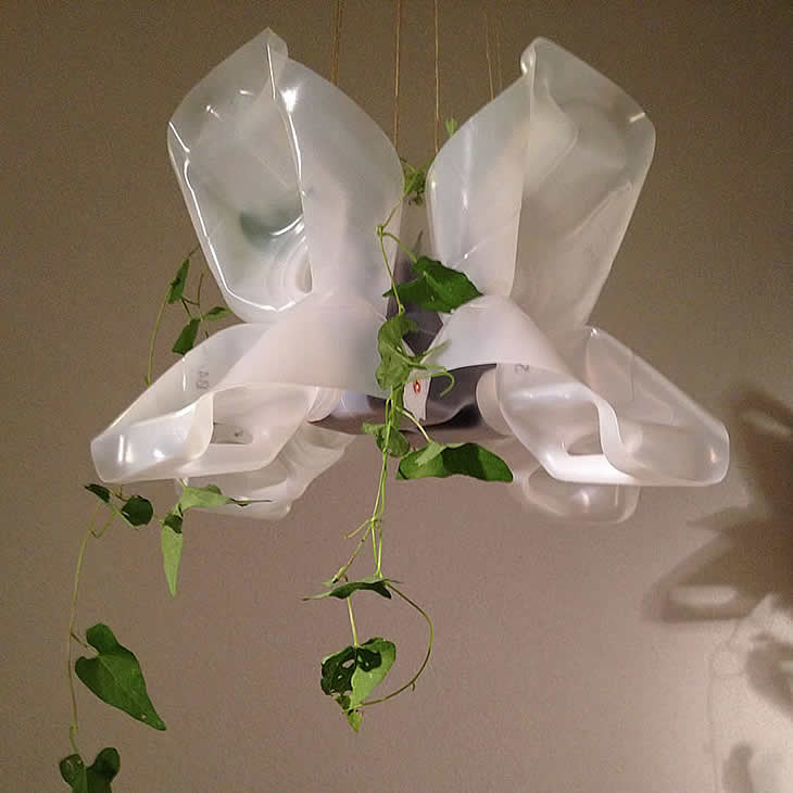 MilkBasket1: upcycle milk cartons plant basket by Gilbert de Rooij