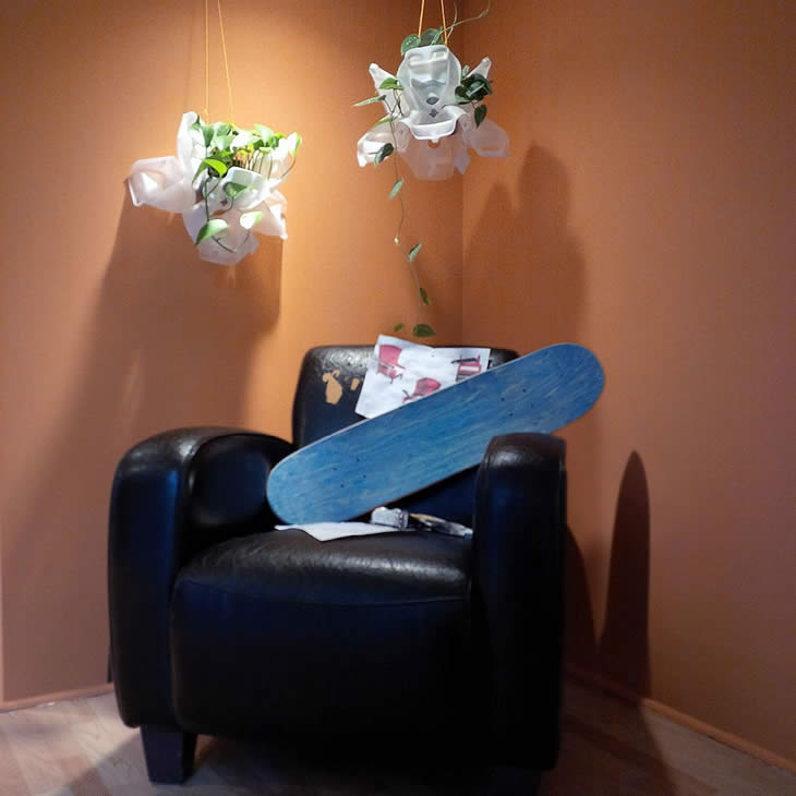 MilkBasket1: upcycle milk cartons plant basket by Gilbert de Rooij
