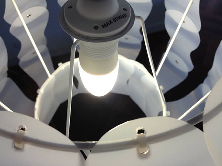 MilkBell: upcycle milk containers lampshade by Gilbert de Rooij