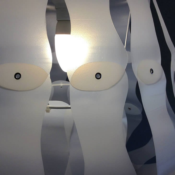 MilkBell: upcycle milk containers lampshade by Gilbert de Rooij
