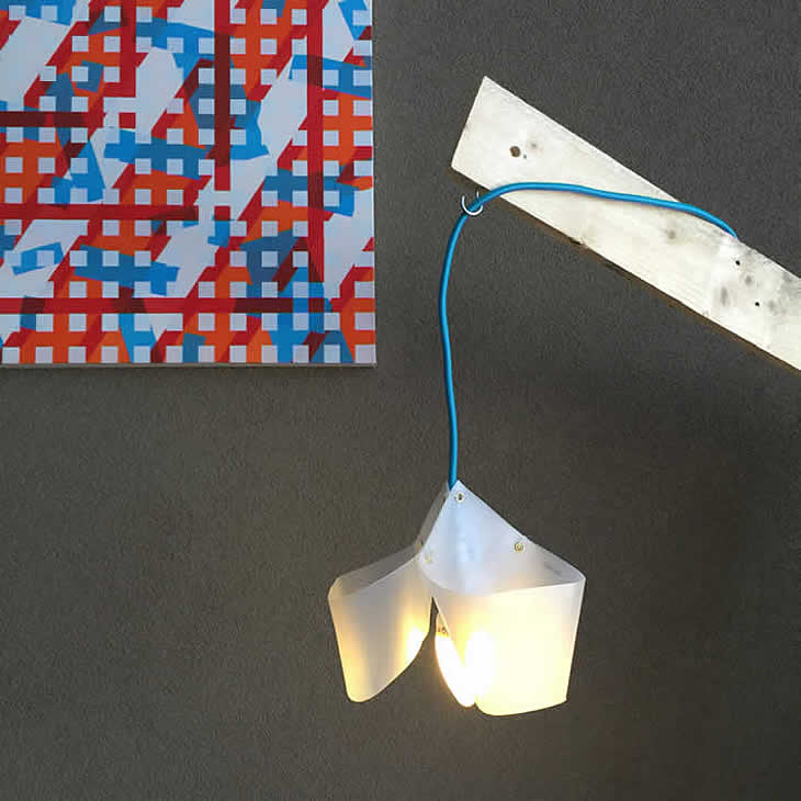 GilbertsDesign_MilkClover1_02 MilkClover1: upcycled milk cartons lamp by Gilbert de Rooij