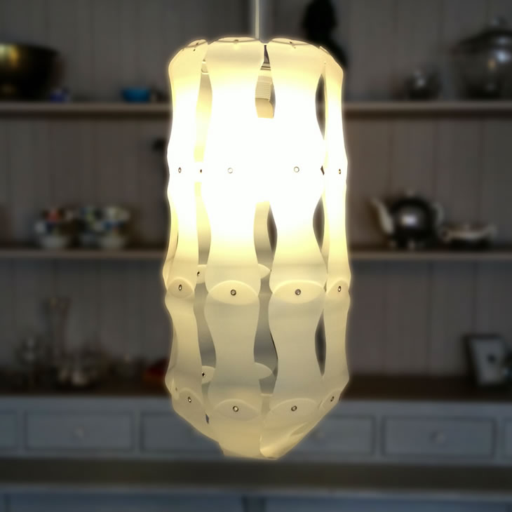 GilbertsDesign_MilkDrop_Lamp_00 MilkDrop: upcycle milk cartons lampshade by Gilbert de Rooij