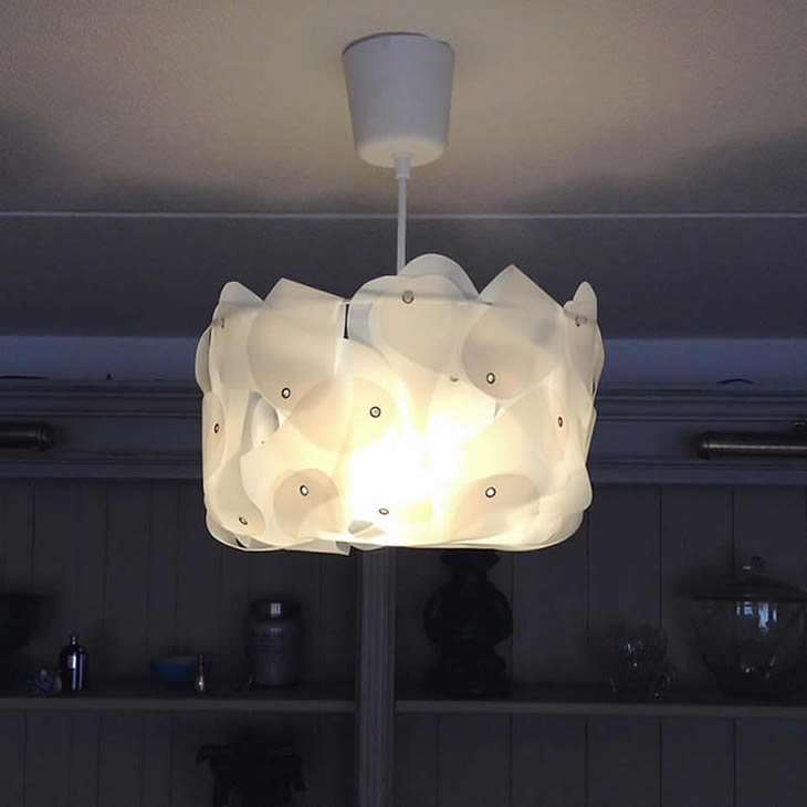 GilbertsDesign_MilkTurban_Lamp_04 MilkTurban: upcycle milk cartons lampshade by Gilbert de Rooij