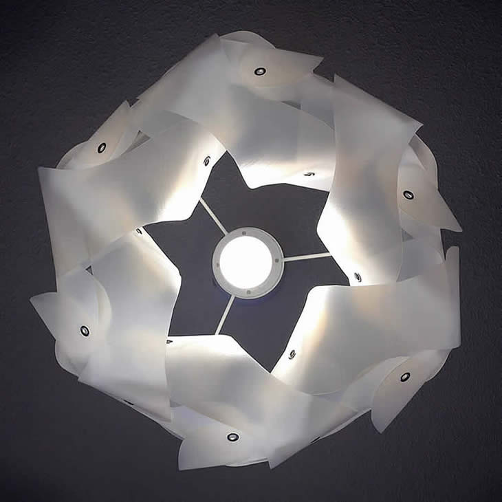 GilbertsDesign_MilkTurban_Lamp_06 MilkTurban: upcycle milk cartons lampshade by Gilbert de Rooij