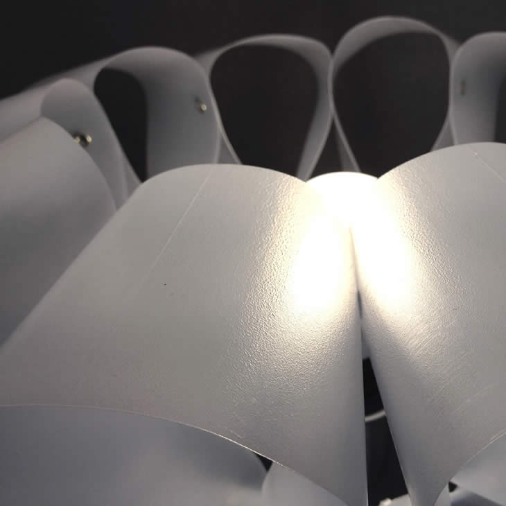 GilbertsDesign_MilkWaves_Lamp_03 MilkWaves: upcycle milk cartons lampshade by Gilbert de Rooij