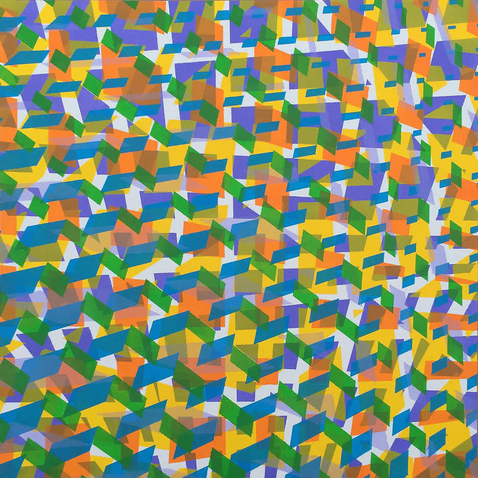 Stripes 01, acrylic painting – GilbertsDesign