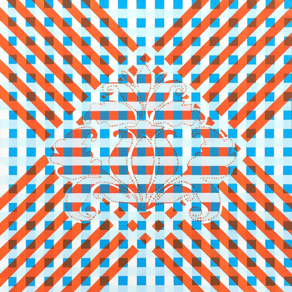 Stripes 02, acrylic painting – GilbertsDesign